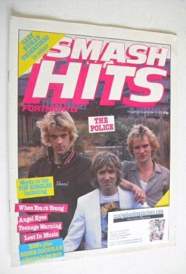 <!--1979-08-23-->Smash Hits magazine - The Police cover (23 August - 5 Sept
