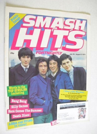 <!--1979-07-26-->Smash Hits magazine - The Buzzcocks cover (26 July - 8 Aug