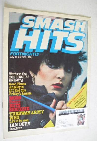 <!--1979-07-12-->Smash Hits magazine - Siouxsie Sioux cover (12-25 July 197