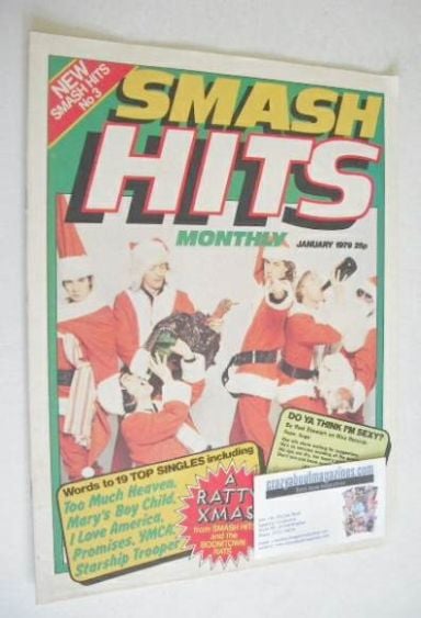 Smash Hits magazine - The Boomtown Rats cover (January 1979 - Issue No 3)