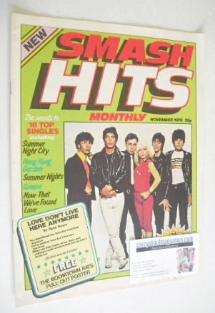 <!--1978-11-->Smash Hits magazine - Blondie cover (November 1978 - Issue 1)