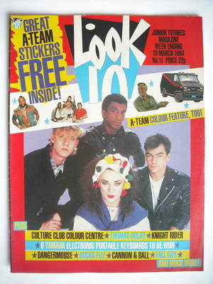 Look In magazine - Culture Club cover (10 March 1984)