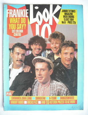 Look In magazine - Frankie Goes To Hollywood cover (15 December 1984)