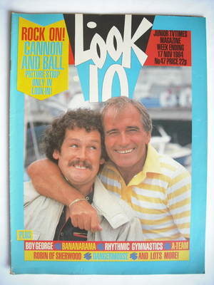Look In magazine - Tommy Cannon and Bobby Ball cover (17 November 1984)