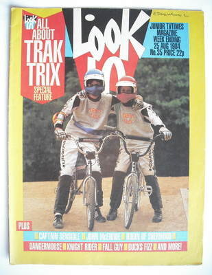 Look In magazine - Trak Trix cover (25 August 1984)