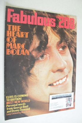 Fabulous 208 magazine (15 May 1971 - Marc Bolan cover)