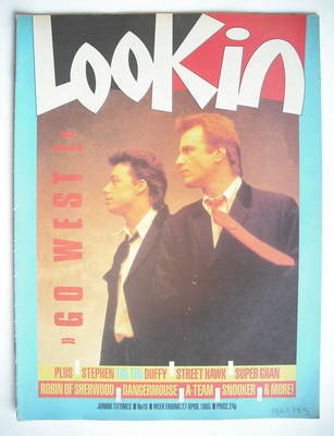 Look In magazine - Go West cover (27 April 1985)