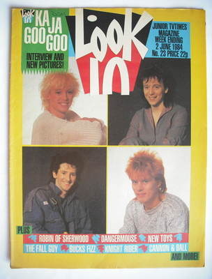 <!--1984-06-02-->Look In magazine - Kajagoogoo cover (2 June 1984)