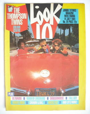 Look In magazine - The Thompson Twins cover (14 July 1984)