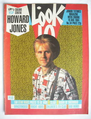 Look In magazine - Howard Jones cover (18 August 1984)