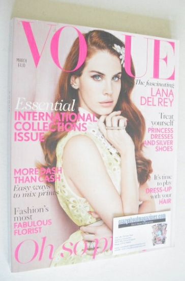 British Vogue magazine - March 2012 - Lana Del Rey cover