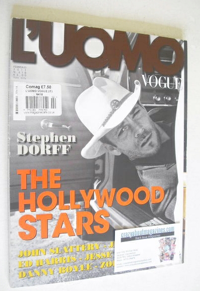 <!--2011-02-->L'Uomo Vogue magazine - February 2011 - Stephen Dorff cover