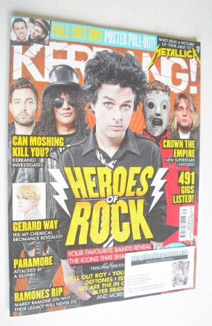 Kerrang magazine - Heroes of Rock cover (26 July 2014 - Issue 1527)