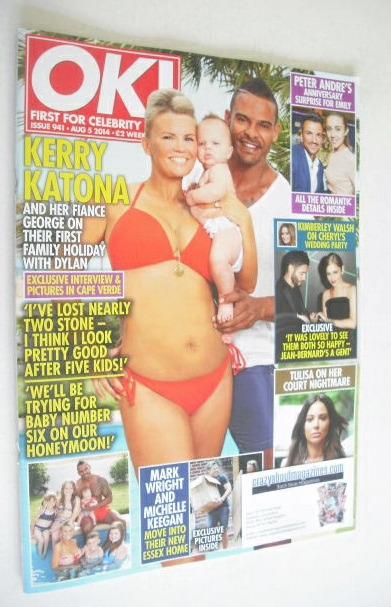 OK! magazine - Kerry Katona cover (5 August 2014 - Issue 941)