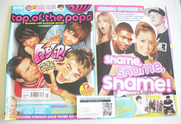 Top Of The Pops magazine - McFly cover (21 April - 10 May 2005)