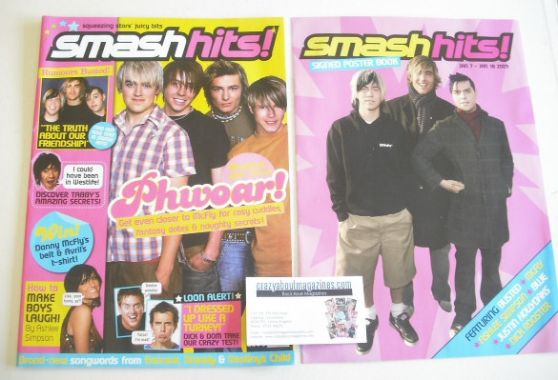 Smash Hits magazine - McFly cover (7-18 January 2005)