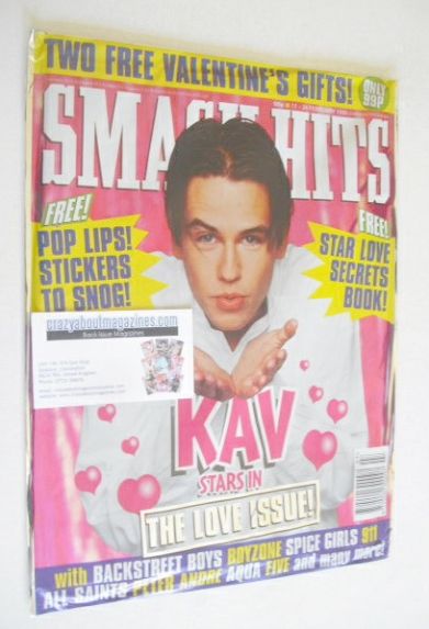 Smash Hits magazine - Kavana cover (11-24 February 1998)