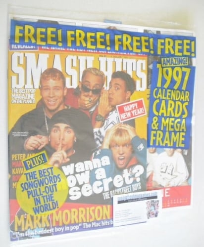<!--1997-01-14-->Smash Hits magazine - Backstreet Boys cover (1-14 January