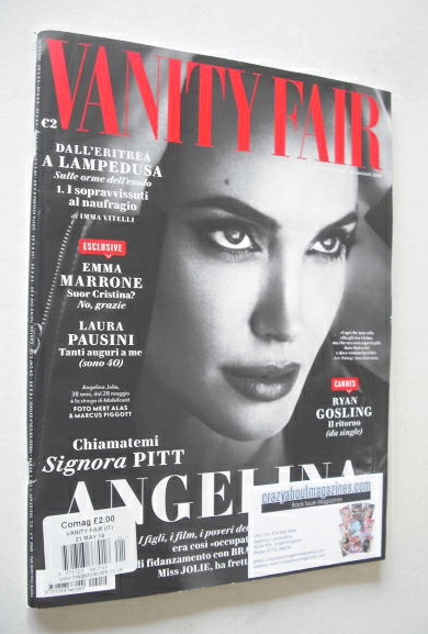 <!--2014-05-21-->Italian Vanity Fair magazine - Angelina Jolie cover (21 Ma