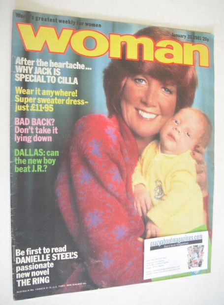 Woman magazine - Cilla Black cover (31 January 1981)
