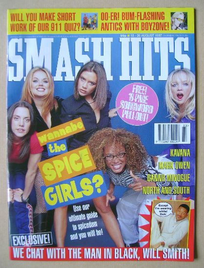 <!--1997-08-13-->Smash Hits magazine - Spice Girls cover (13-26 August 1997