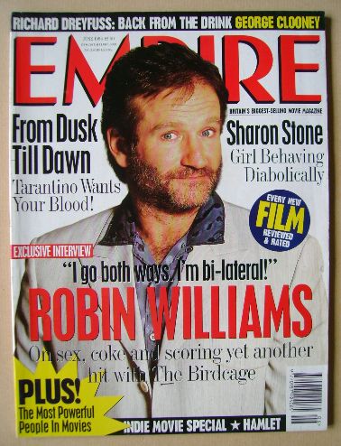 Empire magazine - Robin Williams cover (June 1996 - Issue 84)
