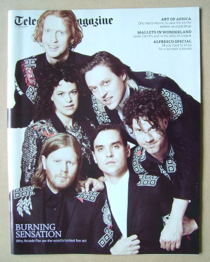 <!--2014-06-21-->Telegraph magazine - Arcade Fire cover (21 June 2014)
