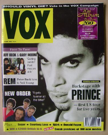 VOX magazine - Prince cover (June 1993 - Issue 33)