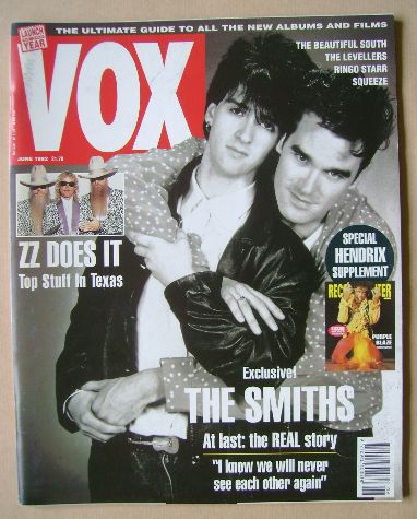 <!--1992-06-->VOX magazine - Johnny Marr and Morrissey cover (June 1992 - I