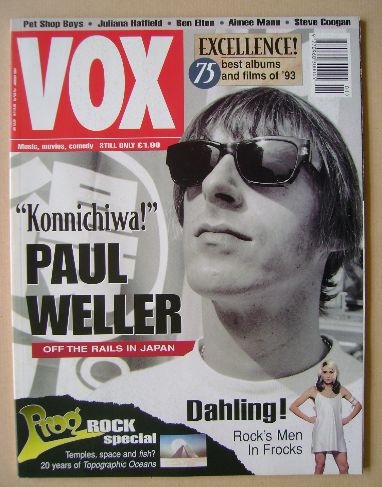 VOX magazine - Paul Weller cover (January 1994 - Issue 40)