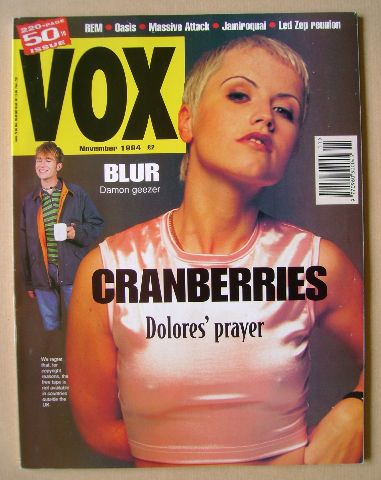 VOX magazine - Dolores O'Riordan cover (November 1994 - Issue 50)