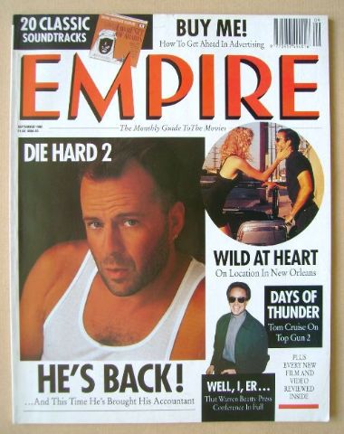 <!--1990-09-->Empire magazine - Bruce Willis cover (September 1990 - Issue 