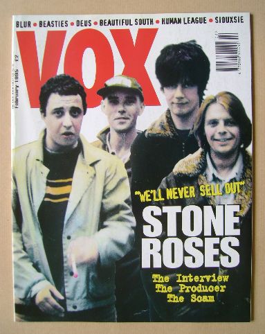 VOX magazine - Stone Roses cover (February 1995 - Issue 53)