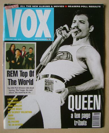 VOX magazine - Freddie Mercury cover (February 1992 - Issue 17)