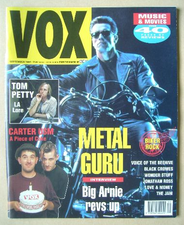 VOX magazine - Arnold Schwarzenegger cover (September 1991 - Issue 12)