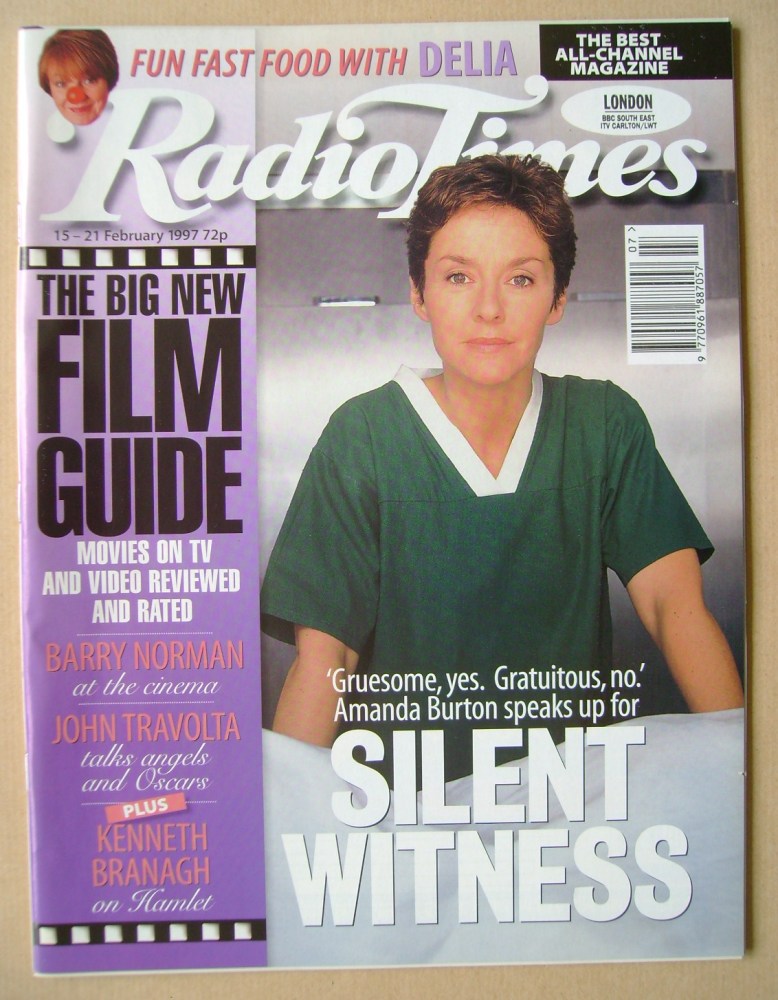Radio Times magazine - Amanda Burton cover (15-21 February 1997)