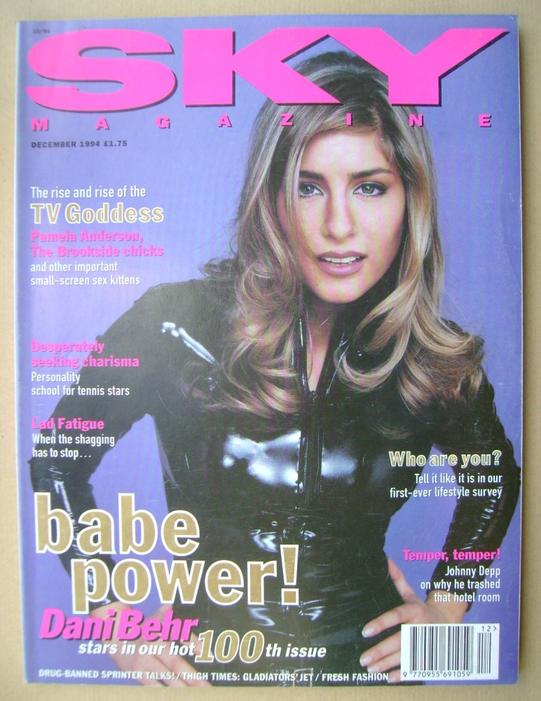 Sky magazine - Dani Behr cover (December 1994)