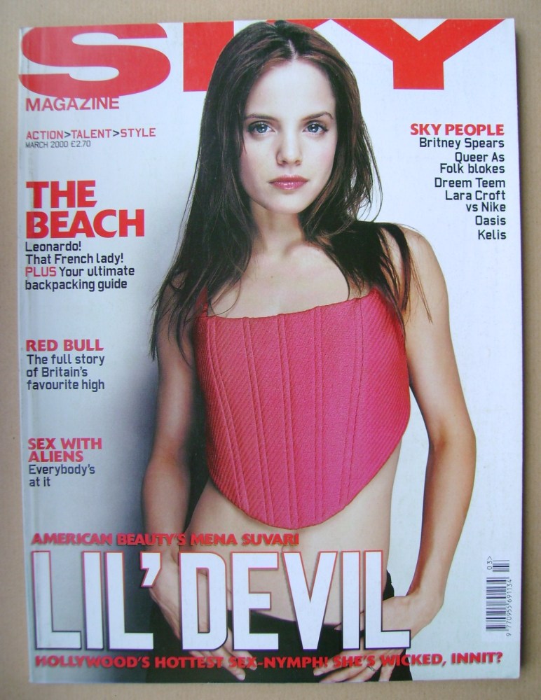 <!--2000-03-->Sky magazine - Mena Suvari cover (March 2000)