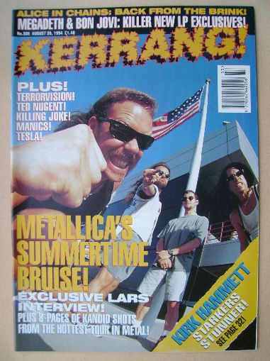 Kerrang magazine - Metallica cover (20 August 1994 - Issue 508)