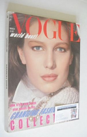 British Vogue magazine - March 1984 (Vintage Issue)
