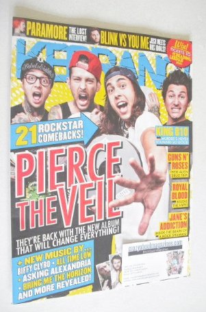 Kerrang magazine - Pierce The Veil cover (16 August 2014 - Issue 1530)