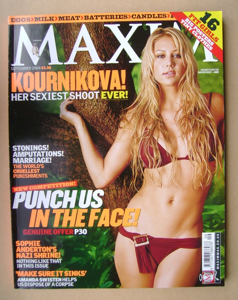 <!--2004-09-->MAXIM magazine - Anna Kournikova cover (September 2004)