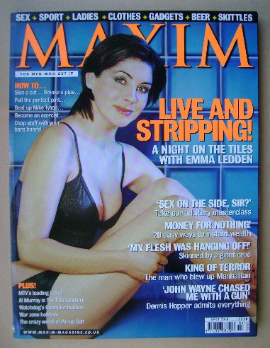 <!--2000-04-->MAXIM magazine - Emma Ledden cover (April 2000)