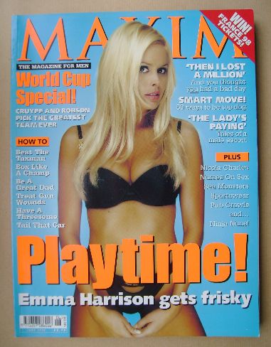 <!--1998-06-->MAXIM magazine - Emma Harrison cover (June 1998)