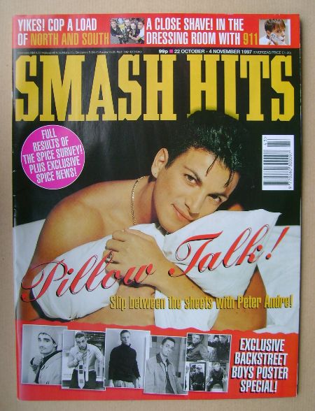 Smash Hits magazine - Peter Andre cover (22 October - 4 November 1997)