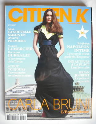 <!--2007-08-->Citizen K magazine - Summer 2007 - Carla Bruni cover