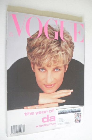 British Vogue magazine - December 1991 - Princess Diana cover