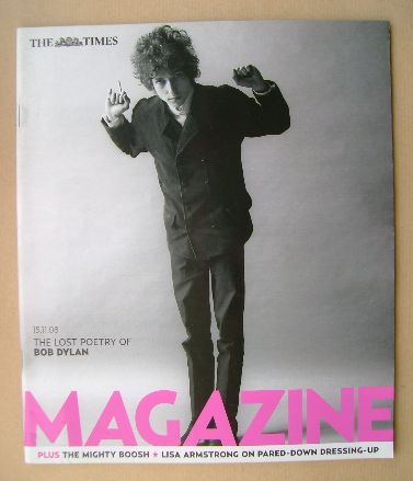 The Times magazine - Bob Dylan cover (15 November 2008)