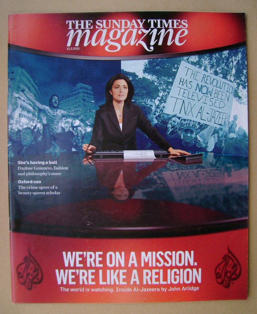 The Sunday Times magazine - The World Is Watching cover (13 March 2011)