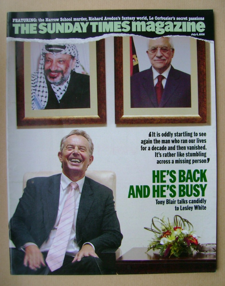 <!--2008-07-06-->The Sunday Times magazine - Tony Blair cover (6 July 2008)
